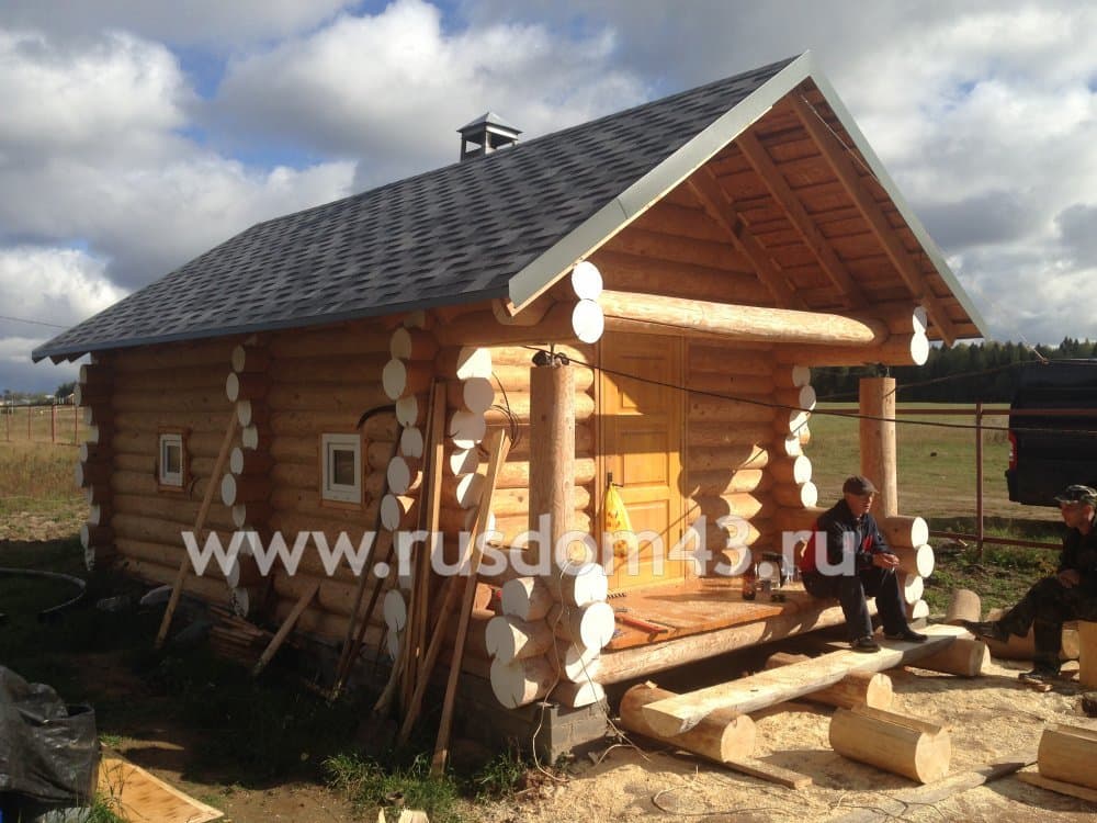 Сруб бани 4000 х 8000 140 000 руб.